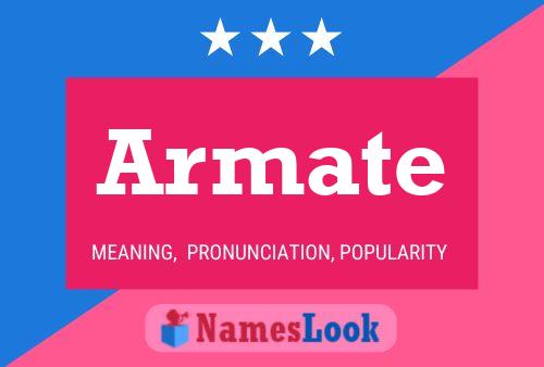 Armate Name Poster