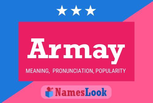 Armay Name Poster