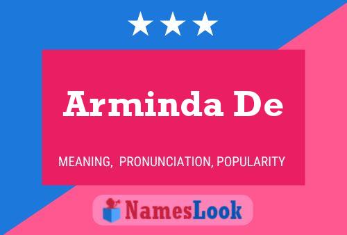 Arminda De Name Poster