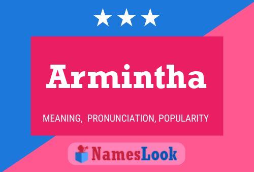 Armintha Name Poster