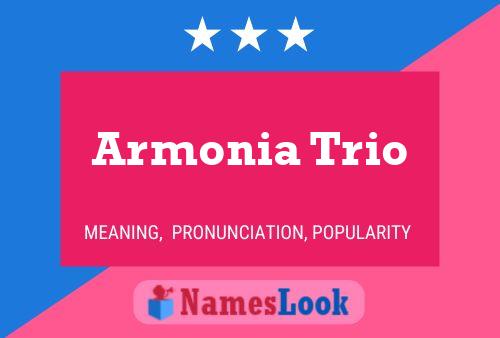 Armonia Trio Name Poster