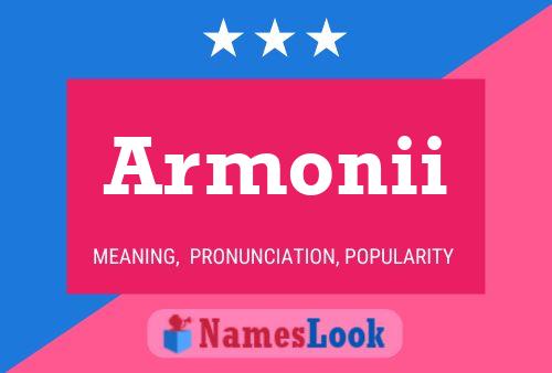 Armonii Name Poster