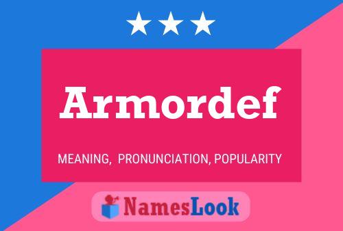 Armordef Name Poster