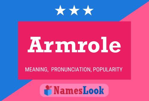 Armrole Name Poster