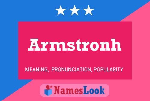 Armstronh Name Poster