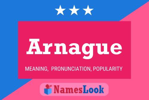 Arnague Name Poster