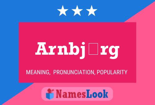 Arnbjörg Name Poster