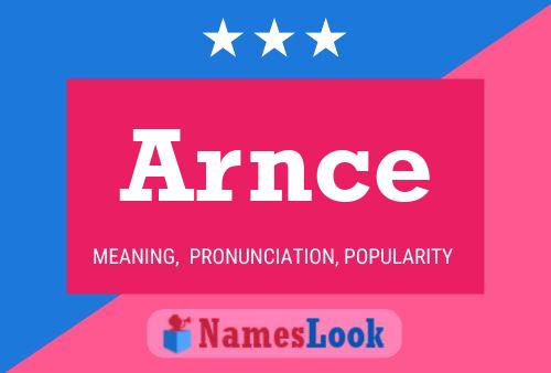 Arnce Name Poster