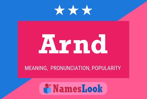 Arnd Name Poster