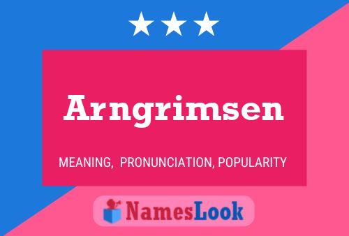 Arngrimsen Name Poster