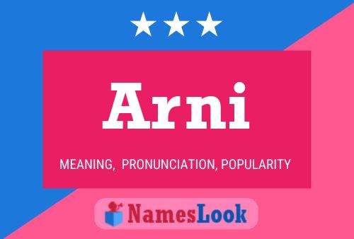 Arni Name Poster