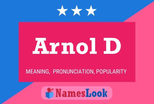 Arnol D Name Poster