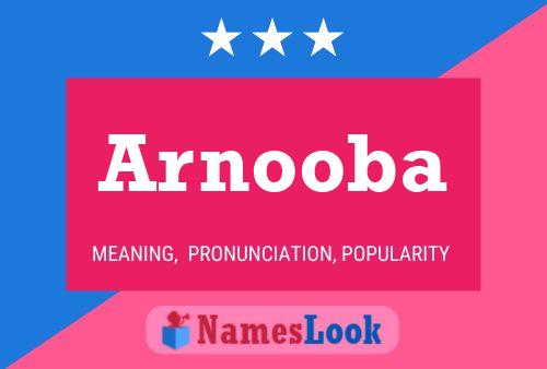 Arnooba Name Poster