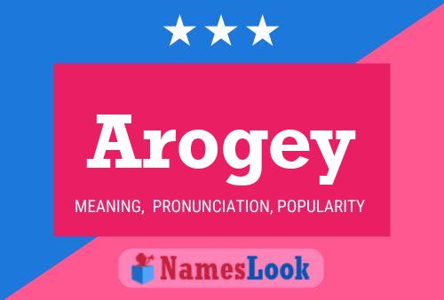 Arogey Name Poster