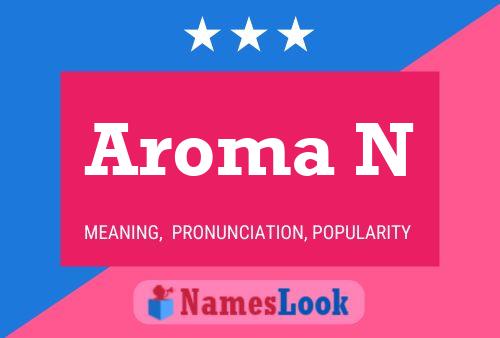 Aroma N Name Poster