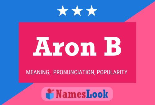 Aron B Name Poster