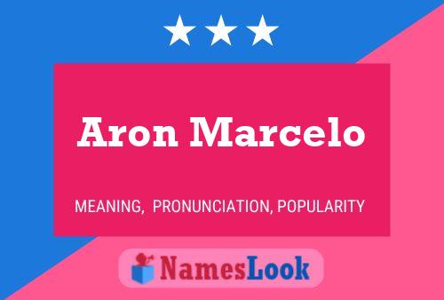 Aron Marcelo Name Poster