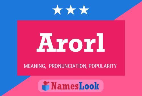 Arorl Name Poster