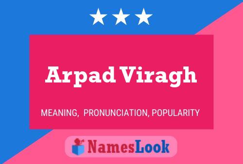 Arpad Viragh Name Poster