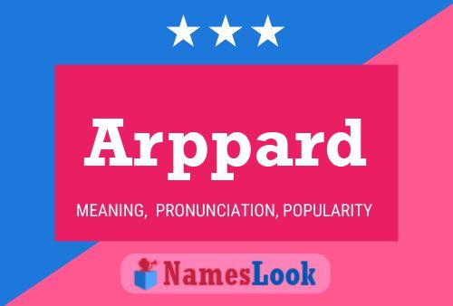 Arppard Name Poster