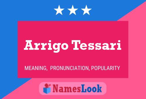 Arrigo Tessari Name Poster