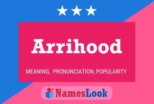 Arrihood Name Poster