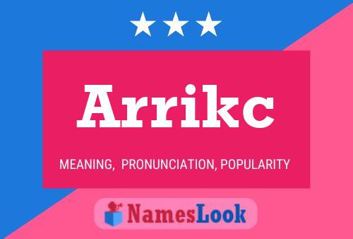 Arrikc Name Poster