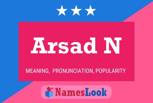 Arsad N Name Poster