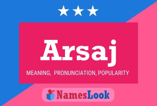 Arsaj Name Poster