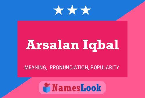 Arsalan Iqbal Name Poster