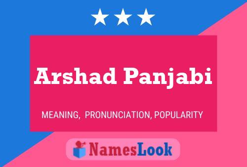 Arshad Panjabi Name Poster