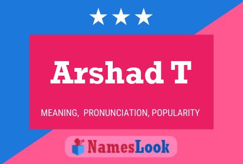 Arshad T Name Poster