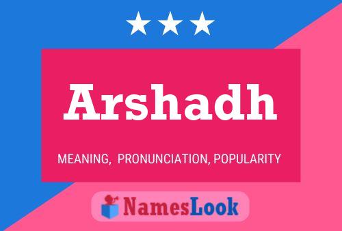 Arshadh Name Poster