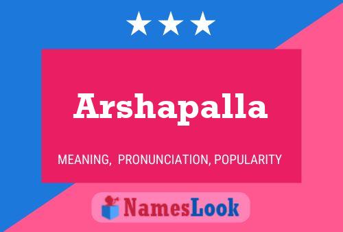 Arshapalla Name Poster