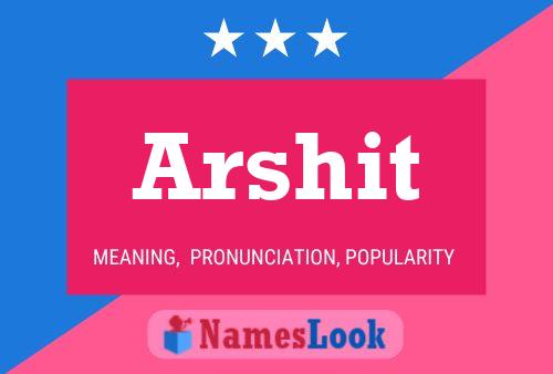 Arshit Name Poster