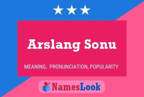 Arslang Sonu Name Poster