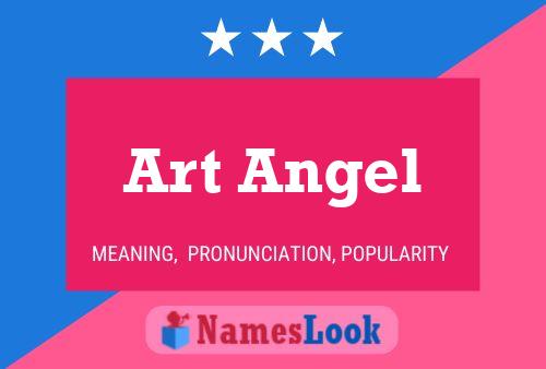 Art Angel Name Poster