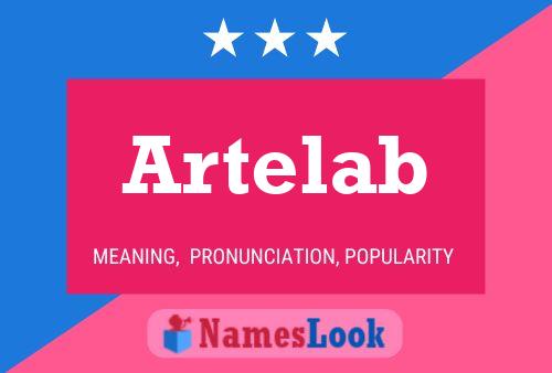 Artelab Name Poster