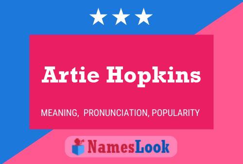 Artie Hopkins Name Poster