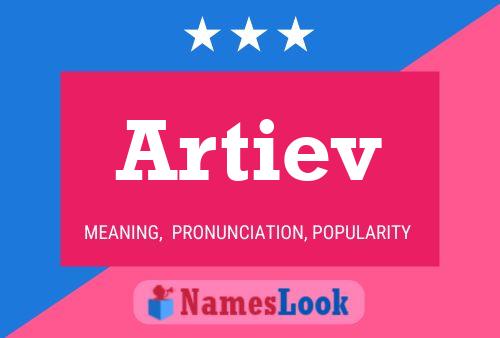 Artiev Name Poster