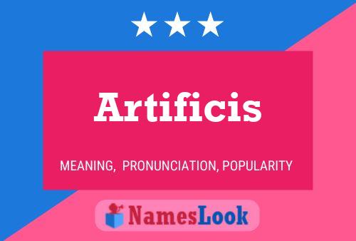 Artificis Name Poster