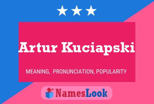 Artur Kuciapski Name Poster