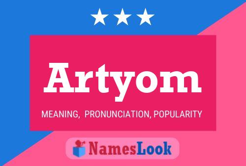 Artyom Name Poster