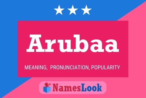 Arubaa Name Poster