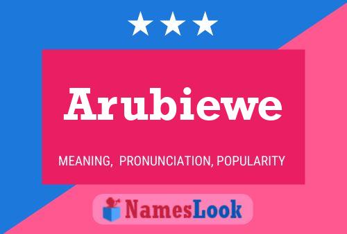 Arubiewe Name Poster