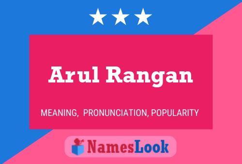 Arul Rangan Name Poster