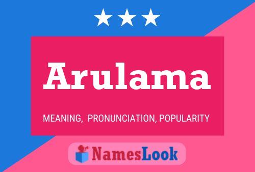 Arulama Name Poster