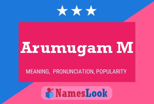 Arumugam M Name Poster