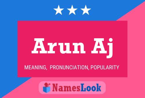 Arun Aj Name Poster