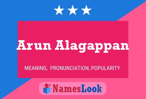 Arun Alagappan Name Poster